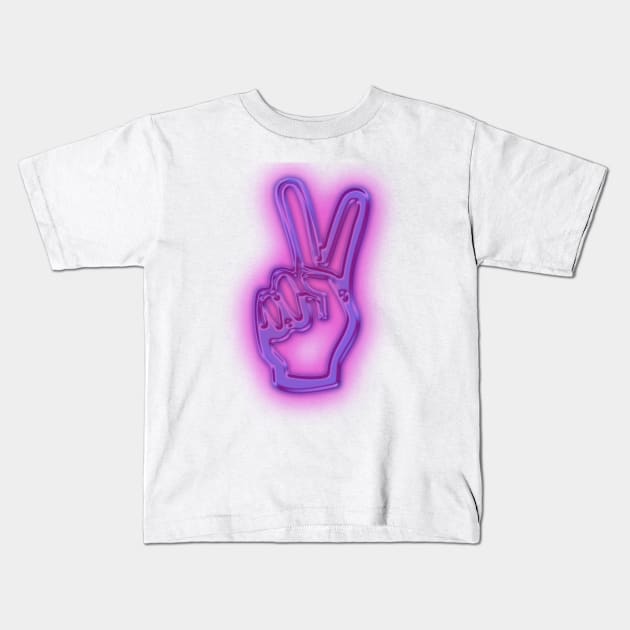 Peace sign Kids T-Shirt by gold package